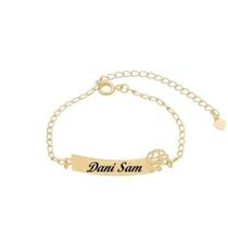 Pulseira Plaquinha Menino INFANTIL Personalizada a Laser Pulseira Plaquinha Menino INFANTIL Personalizada a Laser