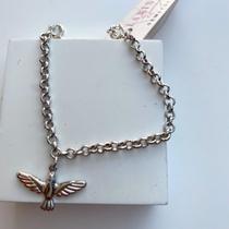 Pulseira Pomba do Espírito Santo Semijoia Feminina com Propósito e Sofisticação Simonatto