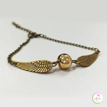 Pulseira Pomo de Ouro Inspirado em Harry Potter - Cor Bronze