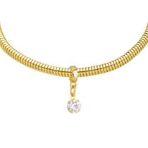 Pulseira Ponto De Luz Berloque Banhado a Ouro 18k Pulseira Ponto De Luz Berloque Banhado a Ouro 18k