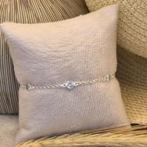 Pulseira Ponto de Luz Zircônia em Prata 925 Pulseira Ponto de Luz Zircônia em Prata 925