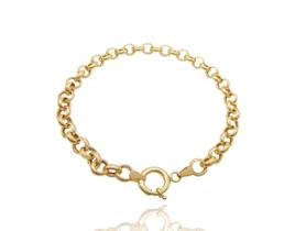 Pulseira Portuguesa Em Ouro 18k Fecho Boia 6mm