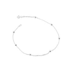Pulseira Prata 925 Bolinha 3.2mm Certificado de Autenticidade