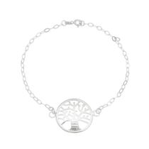 pulseira prata 925 de lei feminino garantia arvore da vida