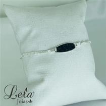Pulseira prata 925 elo caracol milindrosa oval