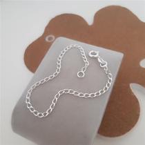 Pulseira prata 925 infantil elo groumet