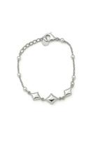 Pulseira Prata Banhada Com Fecho Resistente E Ajuste