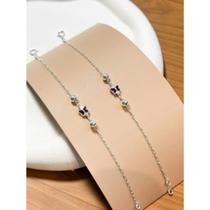 Pulseira prata borboletas 925 Pulseira prata borboletas 925
