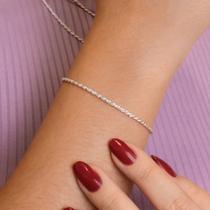 Pulseira Prata Cordão Baiano 2mm - 17 cm