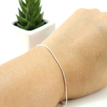 Pulseira Prata Legitima 925 Fina Rabo De Rato Pulseira Prata Legitima 925 Fina Rabo De Rato