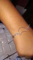 Pulseira prata lua com pedrinhas zinconia