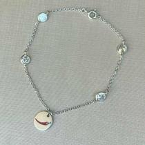 Pulseira Prata Signo Áries Amuleto Pimenta Pontos De Luz - Banhado a Ródio Pulseira Prata Signo Áries Amuleto Pimenta Pontos De Luz - Banhado a Ródio