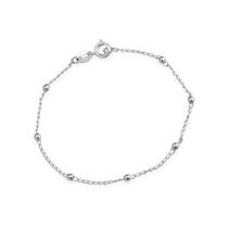 Pulseira Prateada de Bolinhas Delicada Pulseira Prateada de Bolinhas Delicada