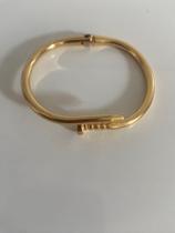 Pulseira prego dourada blogueiras Pulseira prego dourada blogueiras