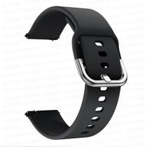 Pulseira Preto de Silicone Fecho de Aço 22MM Compativel Waatch3 Active2 GTS3 GTR42/47mmGTR3/PRO Pulseira Preto de Silicone Fecho de Aço 22MM Compativel Waatch3 Active2 GTS3 GTR42/47mmGTR3/PRO