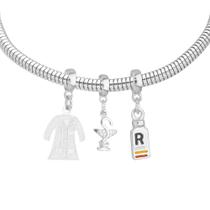 Pulseira Profissão Farmácia Berloque Banhado a Prata 925 Pulseira Profissão Farmácia Berloque Banhado a Prata 925