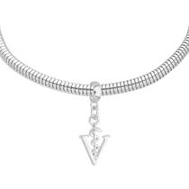 Pulseira Profissão Veterinária Banhado a Prata 925 Pulseira Profissão Veterinária Banhado a Prata 925