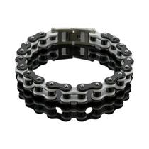 Pulseira Punk Rock Biker Masculina - Aço Inoxidável 316L