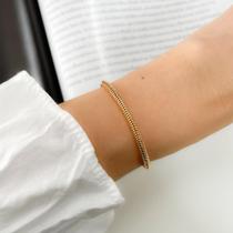 Pulseira Rabo de Rato Banhada a Ouro 18K Pulseira Rabo de Rato Banhada a Ouro 18K