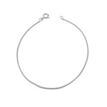 Pulseira Rabo de Rato Banhada a Prata Pulseira Rabo de Rato Banhada a Prata