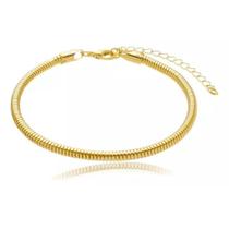 Pulseira Rabo de Rato para Berloques folheada a ouro 18k