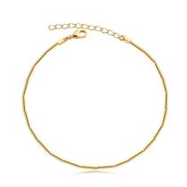 Pulseira Radhau Canutilhos Folheada A Ouro