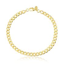 Pulseira Radhau Elos Diamantados Folheada A Ouro 18k