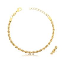 Pulseira Radhau Italiana Grossa Folheada A Ouro 18k Pulseira Radhau Italiana Grossa Folheada A Ouro 18k