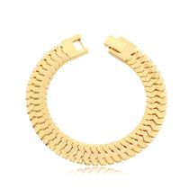Pulseira Radhau Malha Escamada Folheada A Ouro 18k Pulseira Radhau Malha Escamada Folheada A Ouro 18k