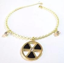 Pulseira Radiologia Radio Folheado a Ouro 18k
