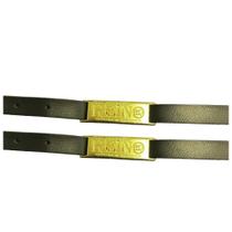 Pulseira Reino de Deus Dourada - 10 Unidades de material sintético com Detalhe e Gravação Pulseira Reino de Deus Dourada - 10 Unidades de material sintético com Detalhe e Gravação