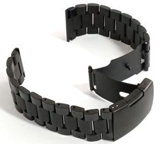 Pulseira Relógio Aço, Preto 20mm, Botão lateral no Fecho.LC129 Pulseira Relógio Aço, Preto 20mm, Botão lateral no Fecho.LC129
