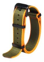 Pulseira Relógios e Smartwatch Nato Nylon Com Fecho Preto.LC207