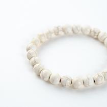 Pulseira Resina Natural na cor Marfim 8 mm Pulseira Resina Natural na cor Marfim 8 mm
