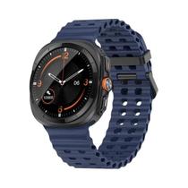 Pulseira Respirável De Silicone De 47mm Para Samsung Galaxy Watch Ultra