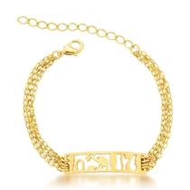 Pulseira retângulo vazado patuá