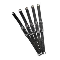 Pulseira RFID 13,56 MHz Silicone Slim Preto - 100 unidades