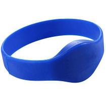 Pulseira rfid de 13.56mhz pulseira de silicone cor azul