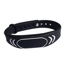Pulseira rfid de 13.56mhz silicone ajustavel - cor preto Pulseira rfid de 13.56mhz silicone ajustavel - cor preto
