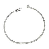 Pulseira Riviera 20 Cm Com 80 Diamantes Em Ouro Branco 18K