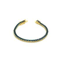 Pulseira Riviera 4 Grifas Banho De Ouro Zircônias 4mm Pulseira Riviera 4 Grifas Banho De Ouro Zircônias 4mm