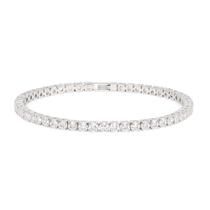 Pulseira Riviera com Pedras M Folheada a Prata 925 Pulseira Riviera com Pedras M Folheada a Prata 925