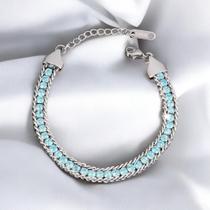 Pulseira Riviera em aço inoxidável Pulseira Riviera em aço inoxidável