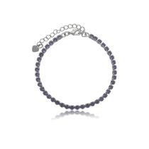 Pulseira riviera zircônias lilas ametista 3mm