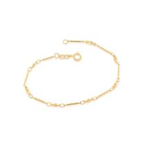 Pulseira rommanel banhado ouro 18k feminina palito torcido 18cm 19cm 550330 Pulseira rommanel banhado ouro 18k feminina palito torcido 18cm 19cm 550330