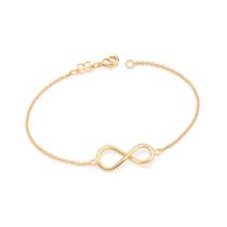 Pulseira Rommanel Com Simbolo Do Amor Infinito Folheado A Ouro 18k - 551716 Pulseira Rommanel Com Simbolo Do Amor Infinito Folheado A Ouro 18k - 551716