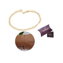 Pulseira Rommanel coração banhada ouro antialérgico 552062