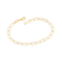 Pulseira Rommanel Corações Vazados Fol Ouro 18k 550683 Pulseira Rommanel Corações Vazados Fol Ouro 18k 550683