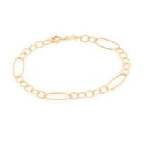 Pulseira Rommanel Elos Ovais Pequenos E Grandes 551657 Pulseira Rommanel Elos Ovais Pequenos E Grandes 551657