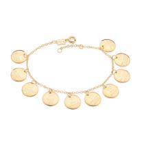 Pulseira rommanel feminina banhado ouro 18k 10 mandamentos 552185 Pulseira rommanel feminina banhado ouro 18k 10 mandamentos 552185